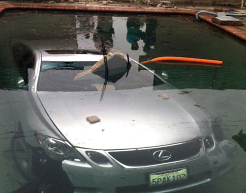 California family wakes to find Lexus in their pool | Las Vegas Review ...