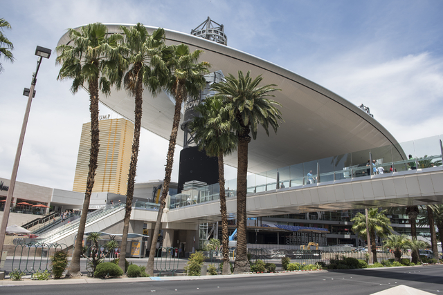 Fashion Show mall along the Las Vegas strip in Nevada, USA Stock