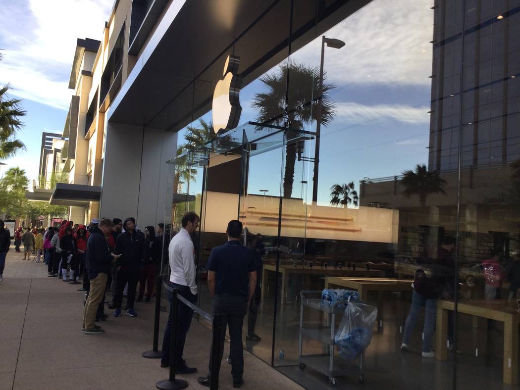 Apple loyalists camp outside in Las Vegas for iPhone X