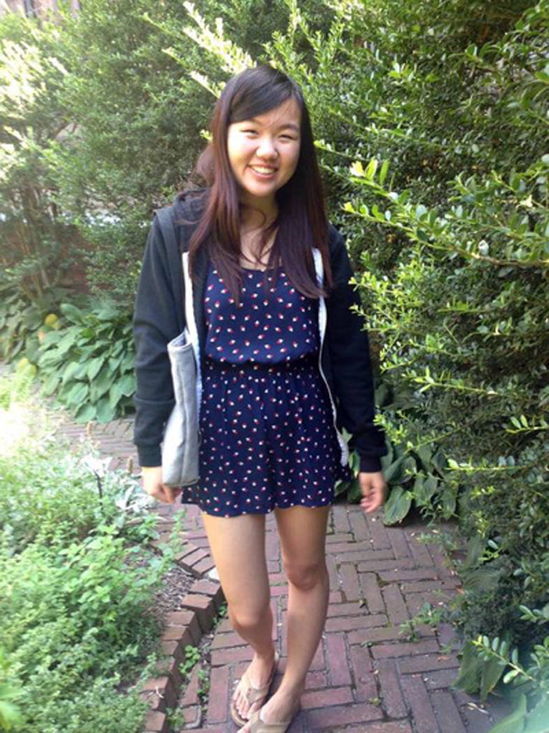 Christina Zhu poses for a photo in Philadephia. Zhu plans to visit ...