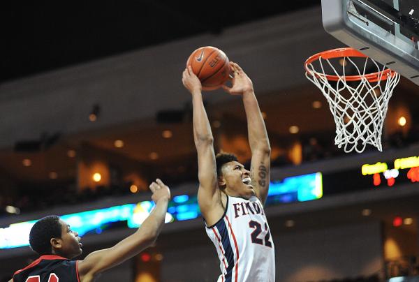 Findlay Prep’s Kelly Oubre, shown going in for a dunk against Prime Prep (Texas) earli ...