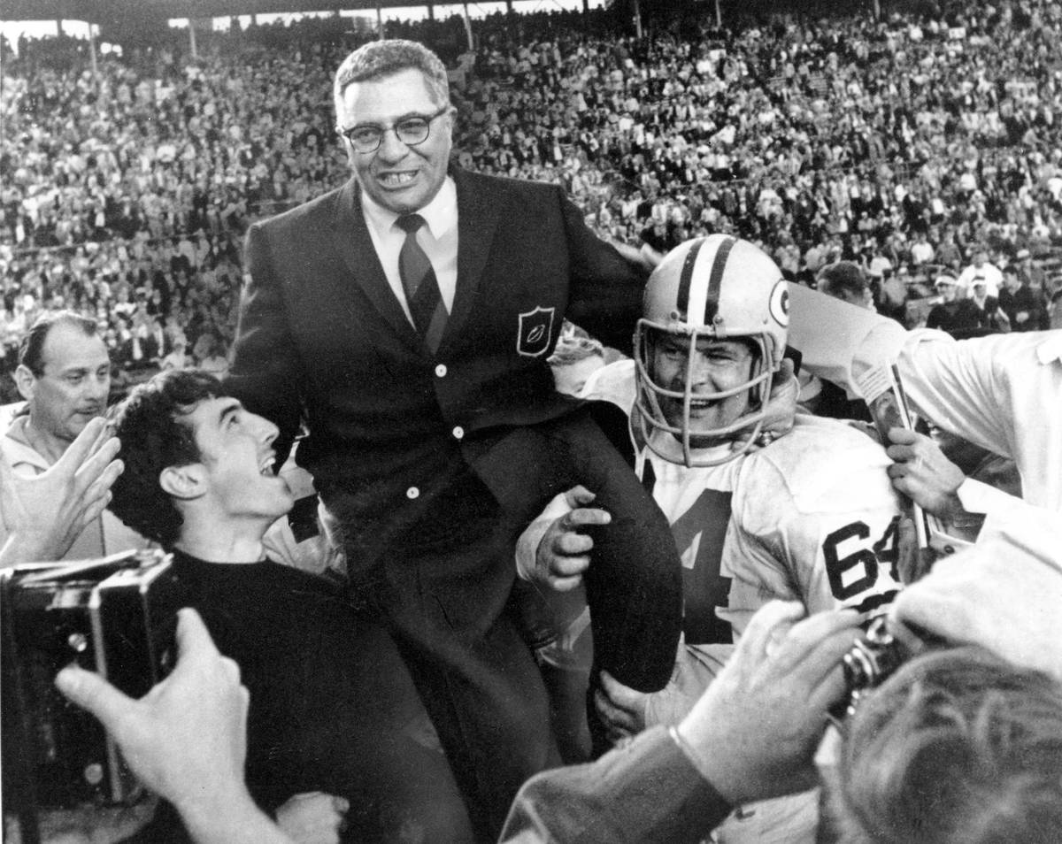 Vince Lombardi Being Carried Off The Field, 57% OFF