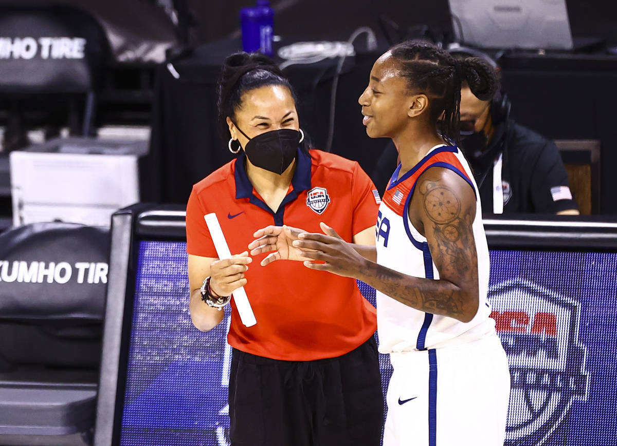 A'ja Wilson reunites with 'second mom' Dawn Staley on Team USA, Aces