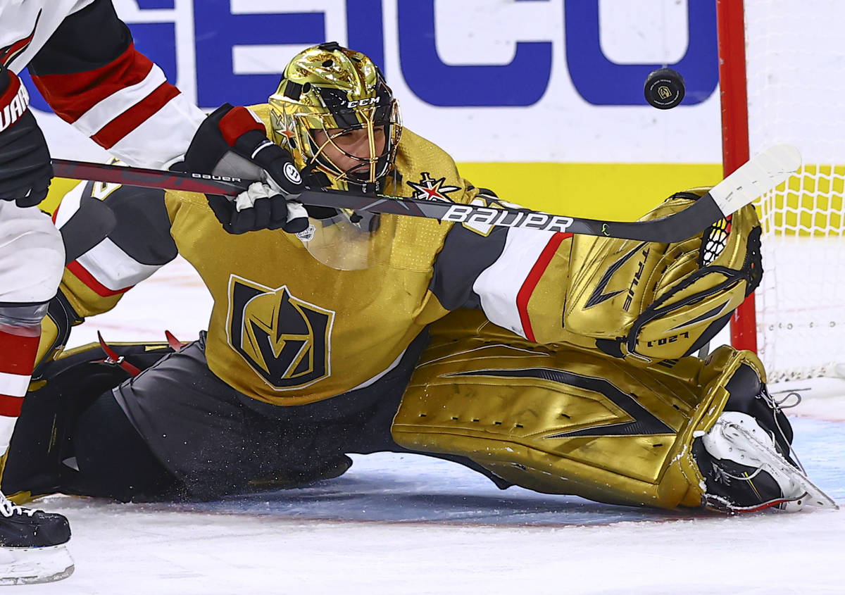 Marc-Andre Fleury Vegas Golden Knights Autographed 11 x 14 Gold