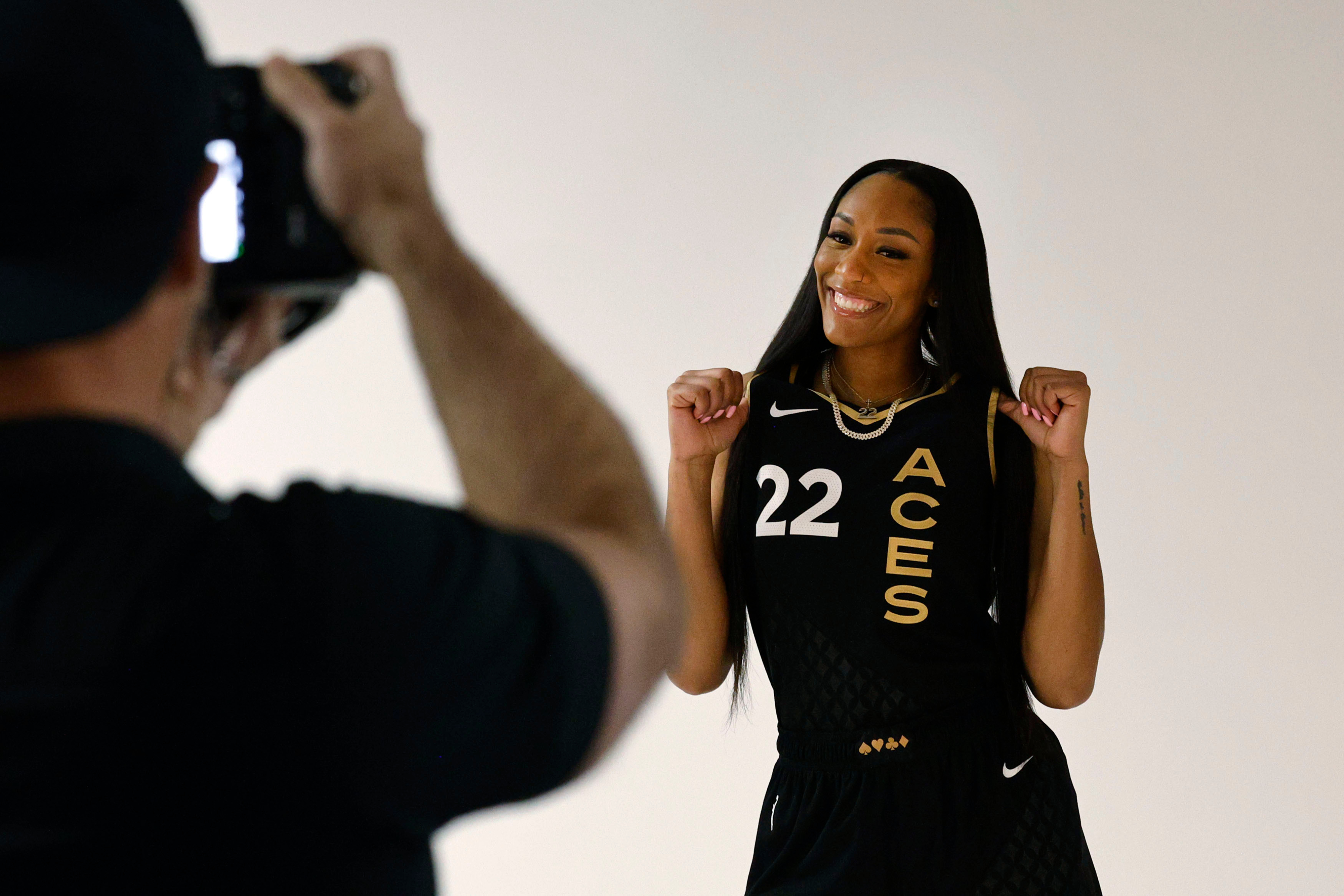 Kierstan Bell remains positive in her role with Las Vegas Aces