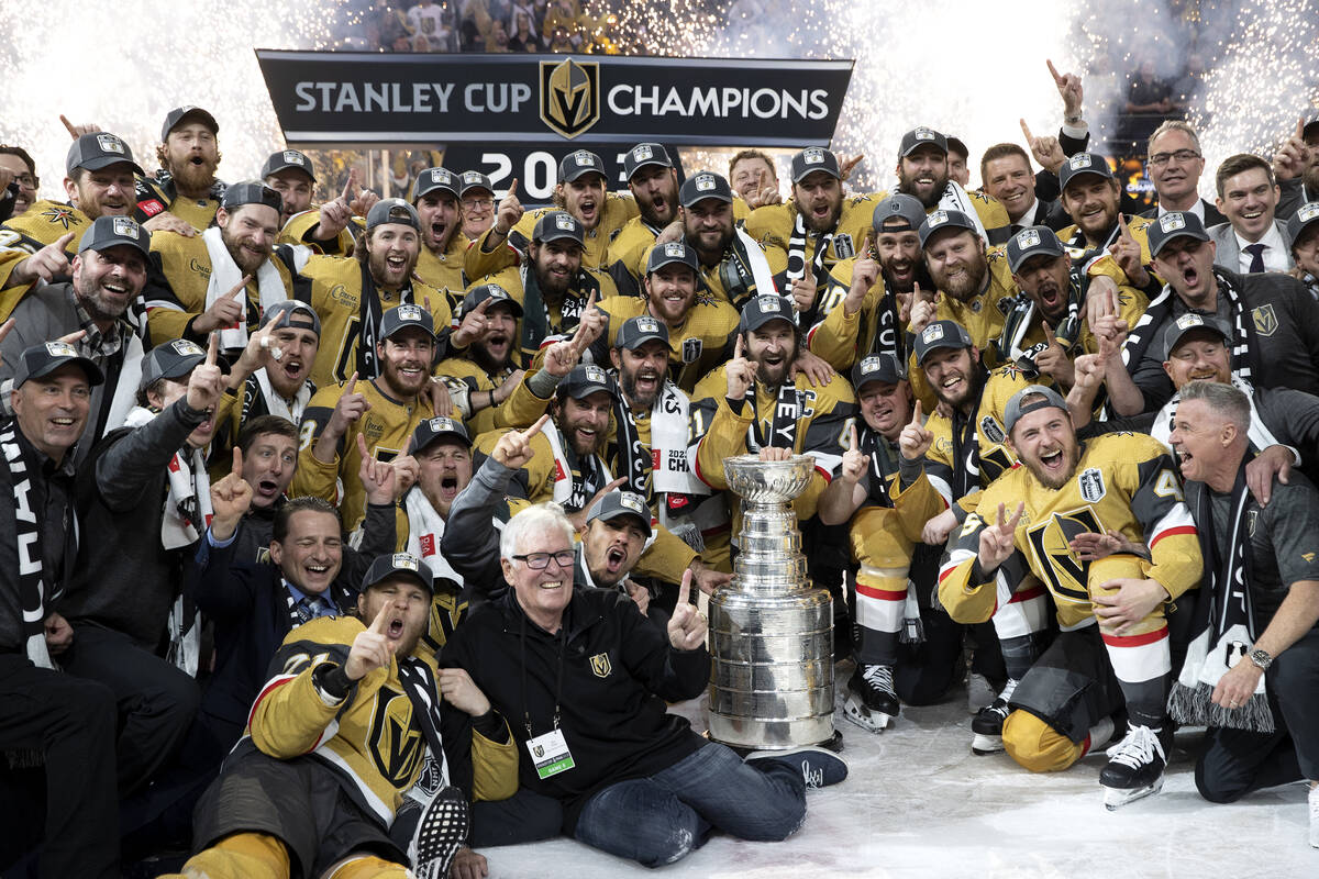 Vegas Golden Knights Stanley Cup Champions Puck - 2023 CHAMPS