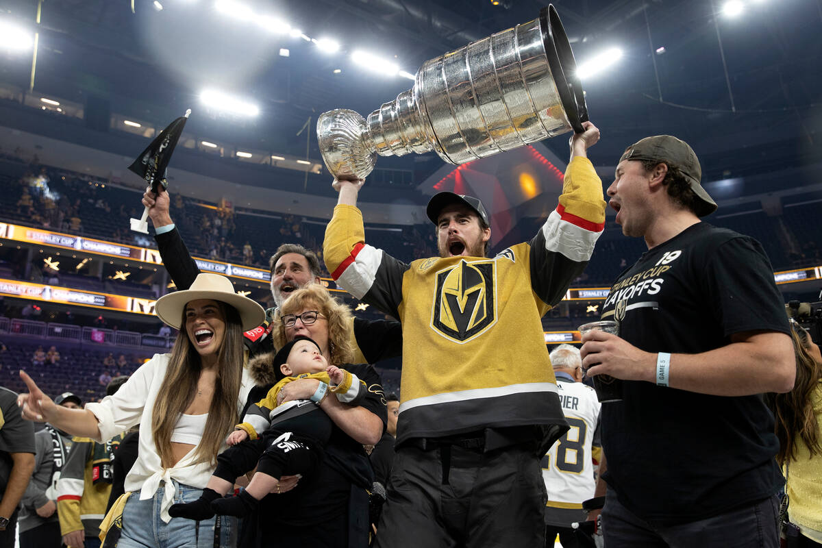 Golden Knights celebrate Stanley Cup with children, family
