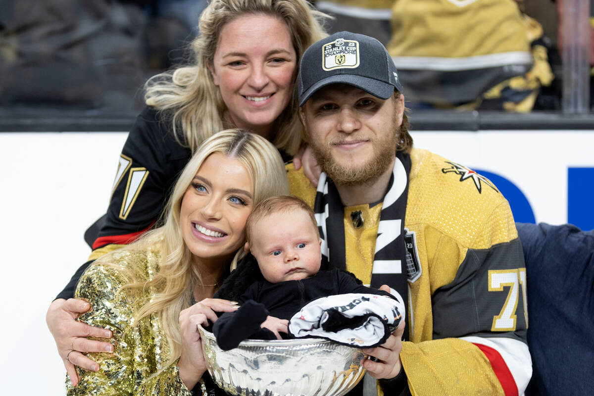 William Karlsson Places Newborn Baby in Stanley Cup