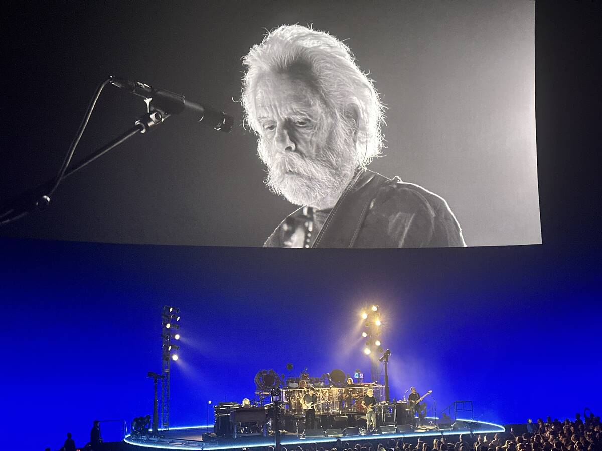 Bob Weir is shown during Dead & Company's opening night at the Sphere on Thursday, May 16, 2024 ...