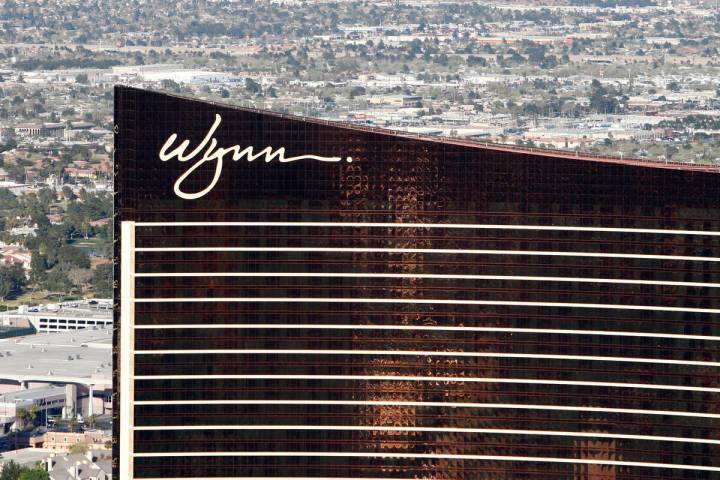 Wynn Las Vegas shown from the M Resort Blimp on Wednesday, March 18, 2009. (Duane Prokop/Las Ve ...